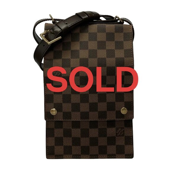 LOUIS VUITTON Portobello Ebene Damier - Shoulder Bag 400-061025 - Picture 1 of 11